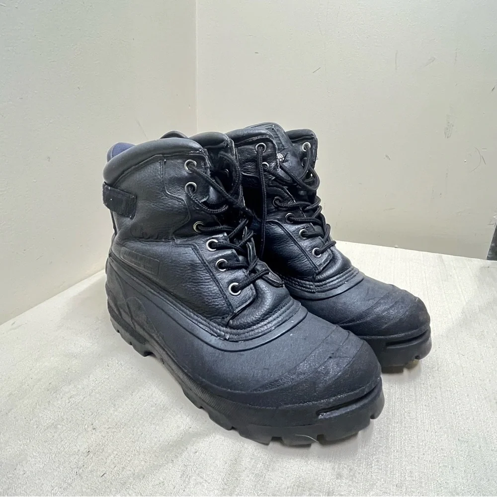Steel Toe Leather Waterproof Thinsulate Men's Rain & Snow Work Boots Size 12